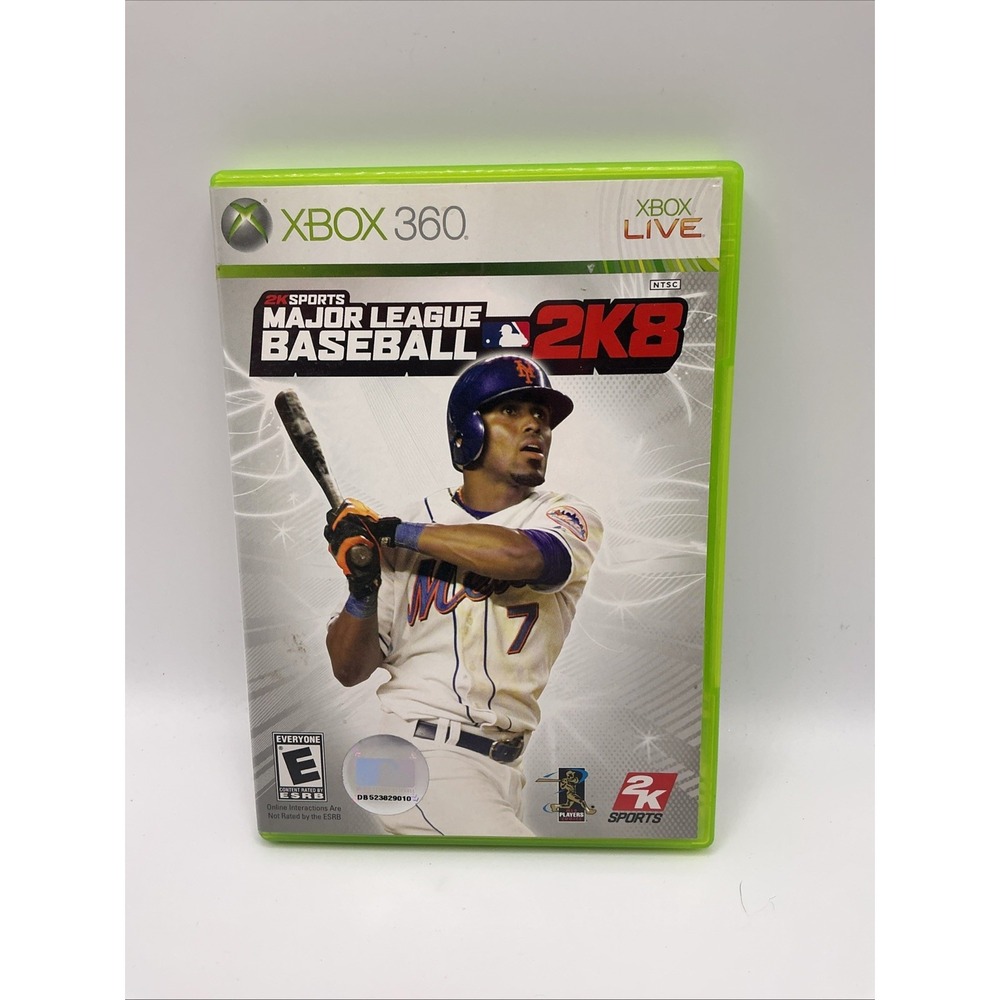 Major League Baseball‎ 2K8 (Microsoft Xbox 360, 2008) CIB, Original White Label